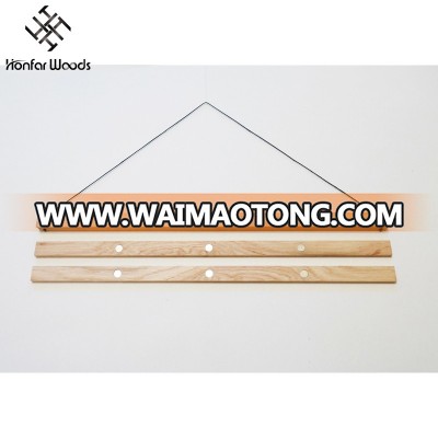 Simple And Convenient Britain Maple Wood Wall DIY Poster Holder For Hanging Wall Art