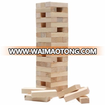 Classical Educational England Mini Maple Wooden Blocks Stacking Game For Child