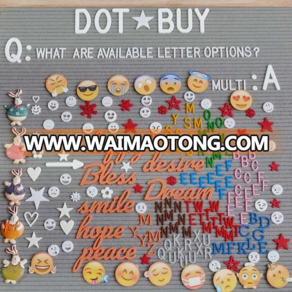 Plastic Letter Board Characters, Felt Letter Board Letters in Multi Designs